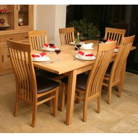 Forrester : Bàn Ăn Gỗ Sồi Kéo Giản 1m5 ⇔ 1m85 ⇔ 2m2